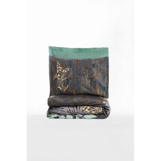 OEM Funda N&oacute;rdica, Funda N&oacute;rdica, Ropa De Cama Set Mint Antracita Marr&oacute;n