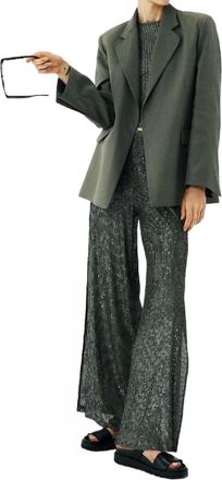 In The Mood For Love Hari Sequin Pants In Olive