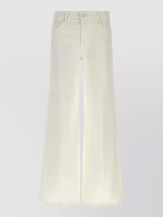 Mother twisted leg denim trousers five pocket design