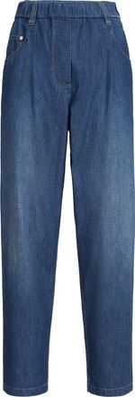 Brunello Cucinelli Five-pocket trousers in Dark Denim at Nordstrom, Size 52 It