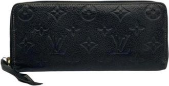 Louis Vuitton Pre-owned Long Wallet (bi-fold) - Dames - Vintage Accessoires - Zwart - ONE Size - Leer - Vintage