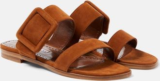 Manolo Blahnik Titubaflat suede sandals