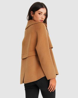 Belle & Bloom Im Yours Wool Blend Peacoat