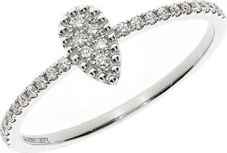 Bony Levy 18K White Gold Pav&eacute; Diamond Pear Ring at Nordstrom Rack, Size 6.5