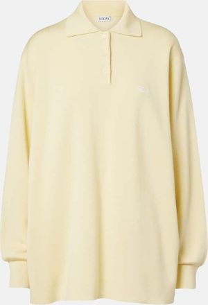 Loewe Double L cashmere and silk-blend polo sweater
