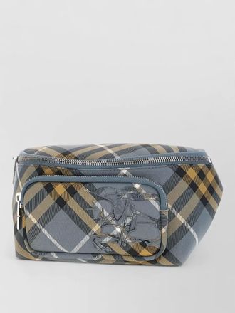 Burberry check cotton blend belt bag adjustable strap