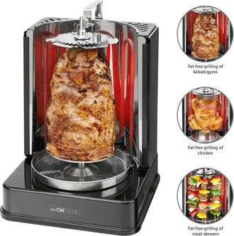 Clatronic Dvg 3686 Parrilla El&eacute;ctrico Negro 1400 W - Clatronic