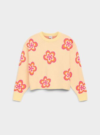 Twik Womens Patterned rolled hem sweater