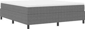 vidaXL Vidaxl - Cama Tipo Box Spring Gris Claro, Blanco 203 X 180 X 60 Cm