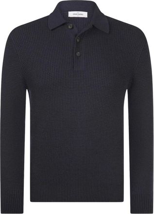 Gran Sasso Tennis M/L - Heren - Polos - Blauw - XL - Wol - Tops