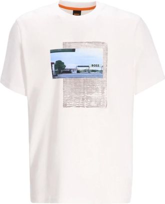 HUGO BOSS Uomo, Top, Bianco, M, new