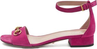 Gucci Sandali in pelle con morsetto - Viola