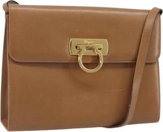 Ferragamo Pre-owned Cross Body Bags, female, Brown, Size: ONE SIZE Pre-owned Shoulder Bag