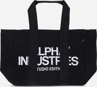 Alpha Industries Studio Tote Bag Large Black