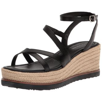 Lucky Brand Carolie Espadrille Wedge Sandal Black LK-CAROLIE-001 Womens