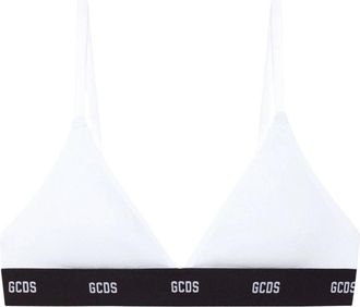 GCDS Essentials Triangle Cotton Bra - Dames - BHs - Wit - M - Katoen - Ondergoed