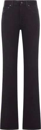 Saint Laurent Jeans met logopatch - Zwart