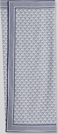 Tommy Hilfiger Pareo aus reinem Lyocell mit Label Print in Dunkelblau, Gr&ouml;&szlig;e 1