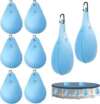 OEM 8 Piezas, Bolsa De Agua Con Forma De Gota De Agua, Pvc, Azul Cielo, 3524cm, Bolsa De Agua En L&aacute;mina, Bolsa De Agua Para Piscina