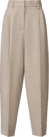 Fabiana Filippi Pleated Check-pattern Trousers