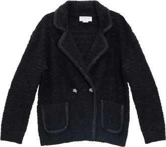 Genny Giacca Tweed Paillettes - Dames - Blazers - Zwart - S - Tweed - Jassen
