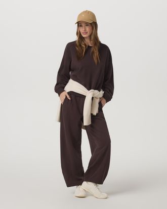 Vuori Clothing Sedona Seams Crew Neck T-Shirt | French Roast | XS, Size Extra Small