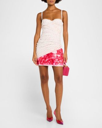 Des_Phemmes Sleeveless Ruched Sequin Mini Dress