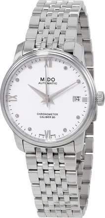 Mido Baroncelli Automatic Chronometer Diamond White Dial Ladies Watch M027.208.11.016.00