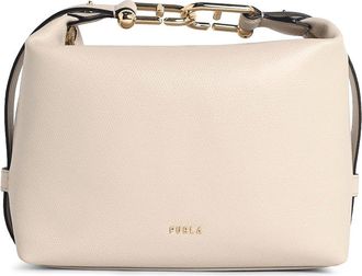 Furla Mini Ivory Leather Shoulder Bag