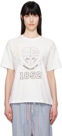 【関税込み】Bode オフホワイト Crest リバーシブル Tシャツ BODE Crest T-shirt | White | FARFETCH