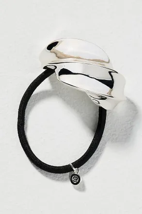 Ettika Silver Twist Hair Tie