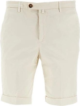 BRIGLIA 1949 Beige Shorts met Riemlussen - Heren - Korte Broeken - Beige - L - Korte Broeken
