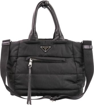 Prada Black Nylon Shoulder Bag Tote Bag (Pre-Owned)