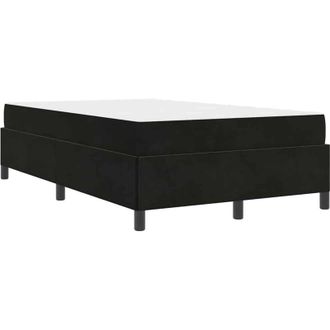 vidaXL Estructura De Cama Negro Y Blanco 120 X 190 Cm Terciopelo Vidaxl