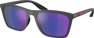 Prada PS B08S Zonnebrillen - Heren - Zonnebrillen - Grijs - 56 MM - Accessoires