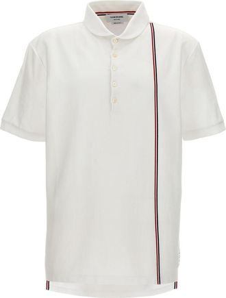 Thom Browne White Rwb Detail Polo