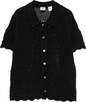 Levi's Susanna Florales H&auml;kelhemd Anthrazit