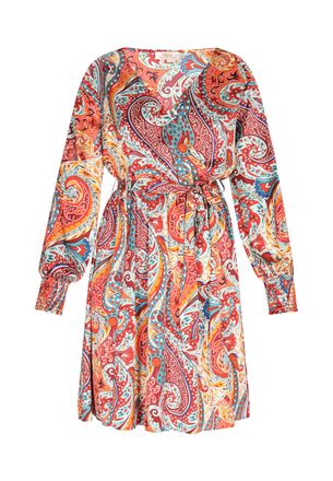 Usha jurk Dames Oranje Veelkleurig