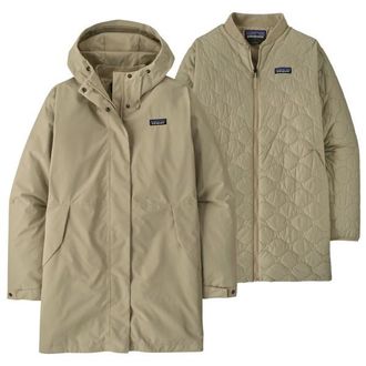 Patagonia Heyes Peak 3-In-1 Parka Doppeljacke f&uuml;r Damen | beige