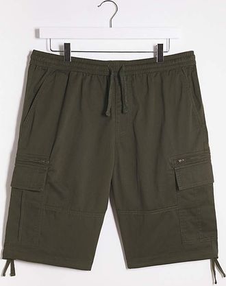 Jacamo Fully Elasticated Twill Cargo Shorts