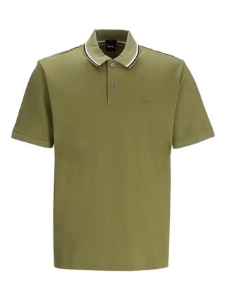BOSS cotton polo shirt - men - Cotton - 3XL - Green