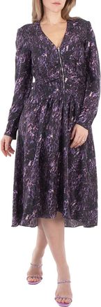 Isabel Marant Magaly Silk Blend Midi Dress