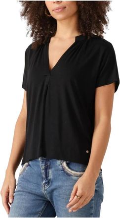 Mos Mosh Shira Tee - Dames - T-shirts - Zwart - XS - Tops