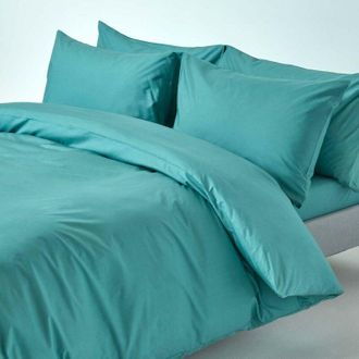 Homescapes Homescapes - Teal Egyptian Cotton Duvet Cover Set 200 Thread Count, Super King - Teal