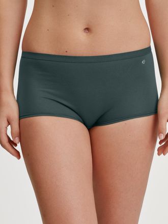 CALIDA Panty CALIDA Natural Comfort, Damen, Gr. M (44/46), deep emerald gr&uuml;n, Single Jersey, Obermaterial: 92% Baumwolle, 8% Elasthan, normal, Unterhosen Pan