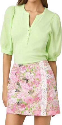 Lilly Pulitzer Womens Daye Mini Skort In Pistachio Macaron