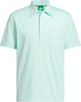 adidas Archive Pocket Golf Polo in Clear Mint at Nordstrom, Size Xx-Large
