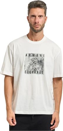 A|X Armani Exchange Hombre, Camisetas, Blanco, Talla: XL