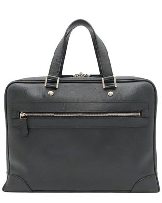 Louis Vuitton Black Calfskin Igor Briefcase (Authentic Pre-Loved)