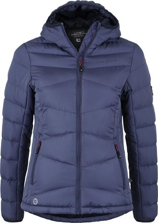 Deproc Winterjacke DEPROC ACTIVE BARRIE WOMEN, Damen, Gr. 48 (XL), blau (navy), 100% Polyester, tailliert, gerader Abschluss mit Gummizug, Jacken Winterjacke